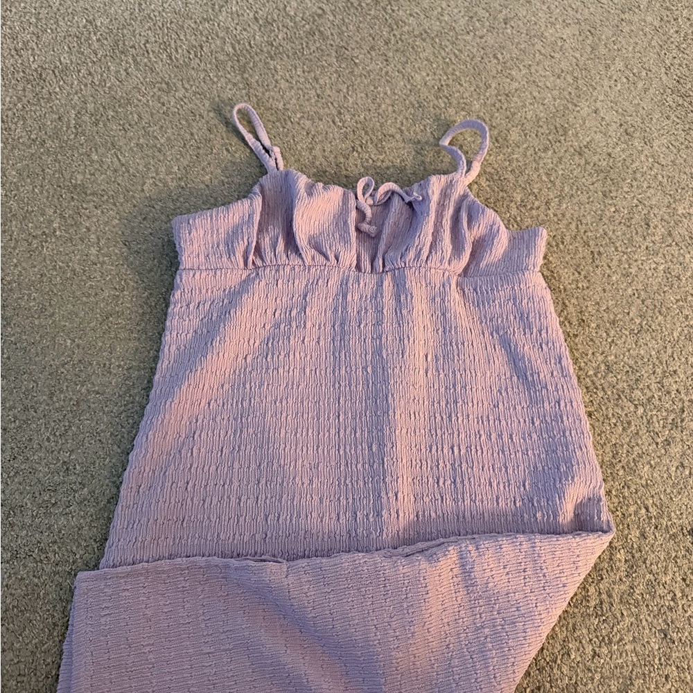 Chic Lilac Kids Casual Dress